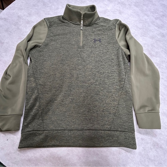 Under‎ Armour Heathered Gray Quarter-Zip Pullover - Picture 1 of 8
